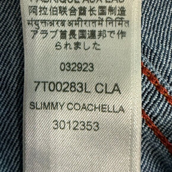7 For All Mankind Slimmy Coachella Blue Jeans - Size 32 - Picture 16 of 16